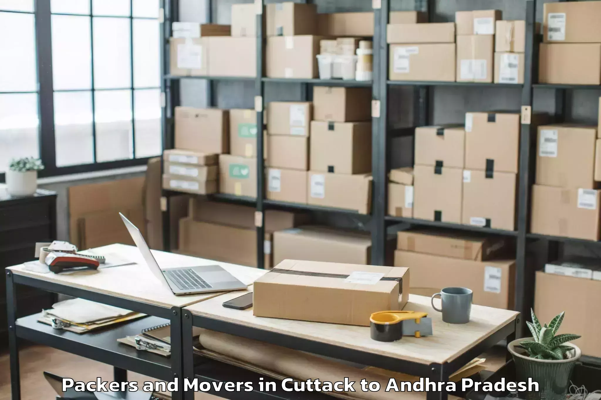 Book Cuttack to Gadivemula Packers And Movers Online